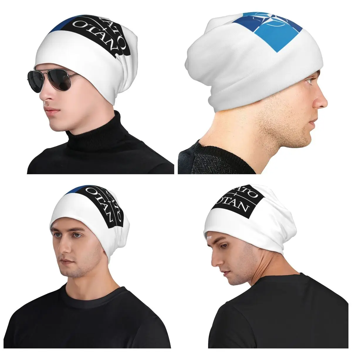 NATO NATO 유니섹스 성인 비니 모자 뜨개질 보닛 모자 따뜻한 패션 가을 겨울 야외 스컬리 모자