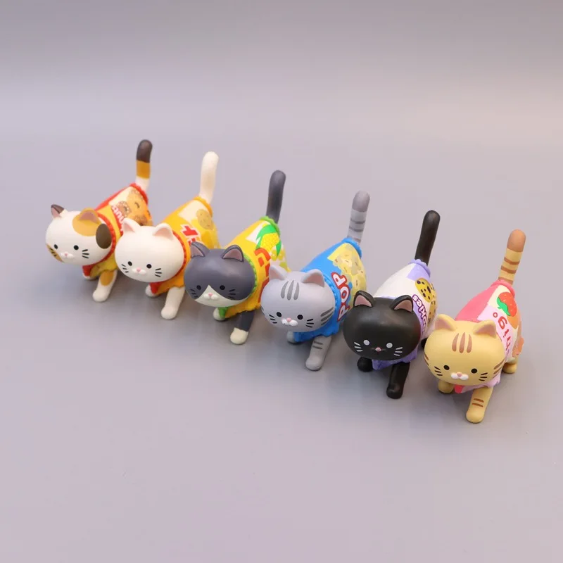 Nieuwe Kat Blinde Doos Dragen Snoep Verpakking Snack Kat Figuur Speelgoed Kittens Poppen Decoratie Lucky Mystery Box Kids Kerstcadeau