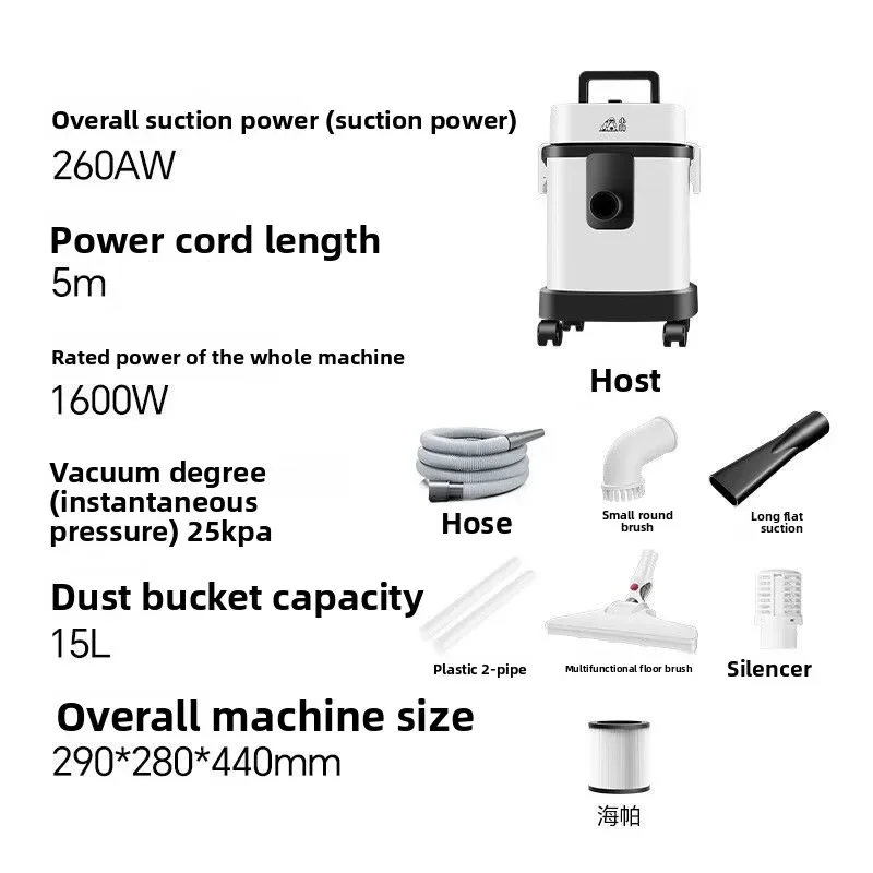 

Пылесос 2025 года, большой всасывающий мощный всасывающий бытовой маленький автомобиль, сильное украшение, промышленный пылесос с красивым швом