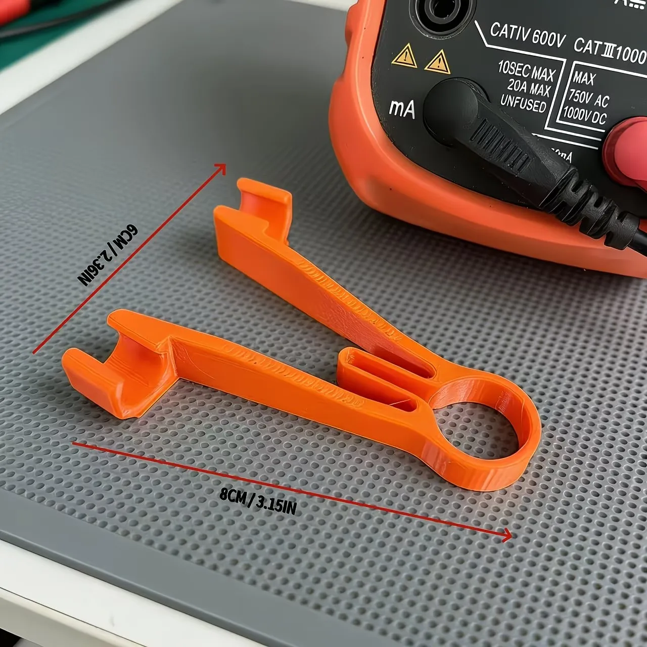 3pcs random 3D Printed Multimeter Probe Holder – Single-Handed Clip Assistant, Labor-Saving, Practical Tool