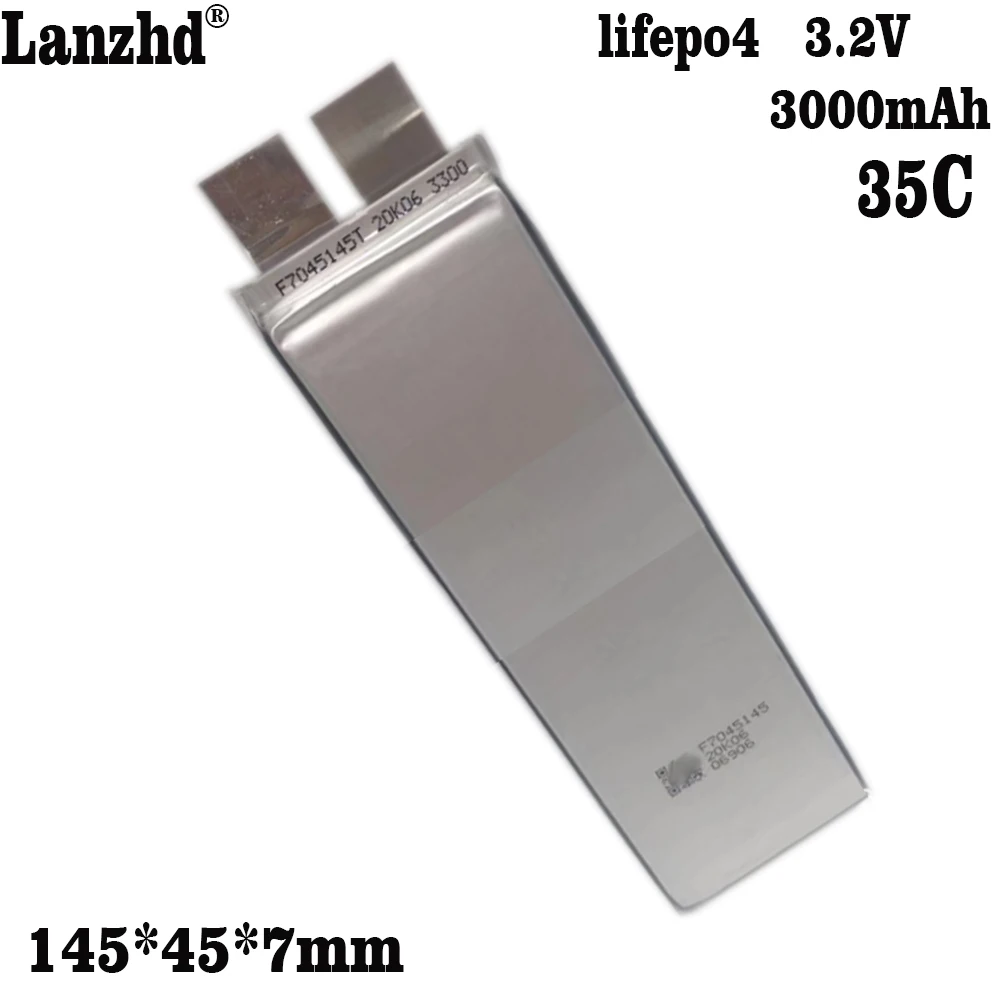 Lifepo4 3.2V High Ratio 35C 3000Mah Battery Pack Lithium-ion Polymer Cells Battery for 12V 24V Golf Cart Tour Bus Model Aircraft