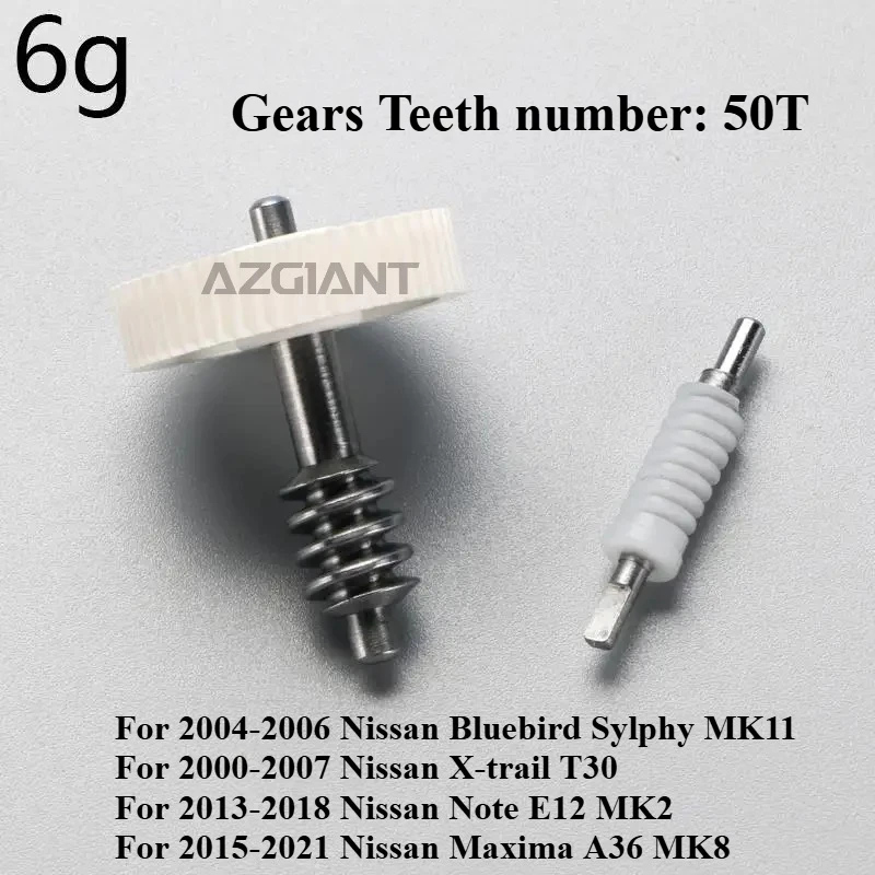 Azgiant Car Power Folding Mirrors Gears 50T For Nissan Bluebird Sylphy MK11 X-trail T30 Note E12 MK2 Maxima A36 MK8 car parts