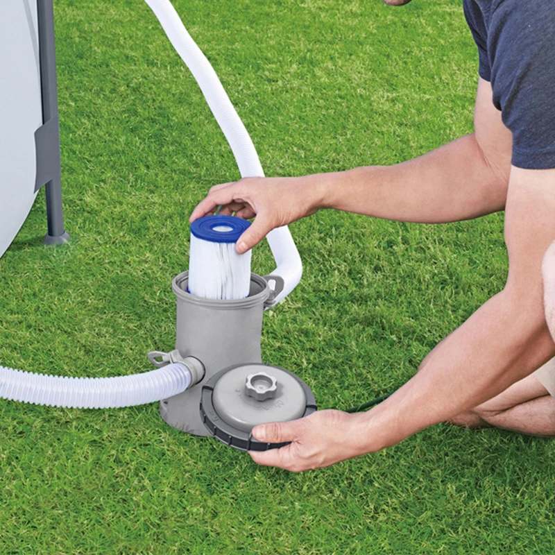 مضخة تصفية حمام السباحة كبيرة جدًا، رف أنابيب قابل للنفخ، منقي مياه عالمي، مضخة تصفية مياه عائلية #2