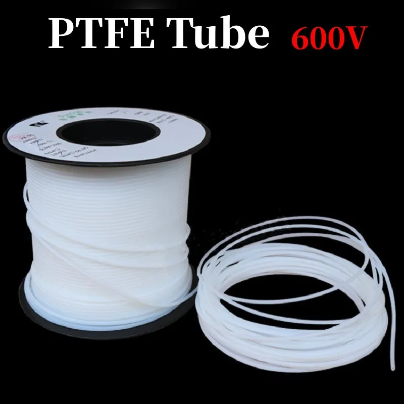 2M Translucent  PTFE Tube Insulated Pipe Temperature Corrosion Resistance 600v