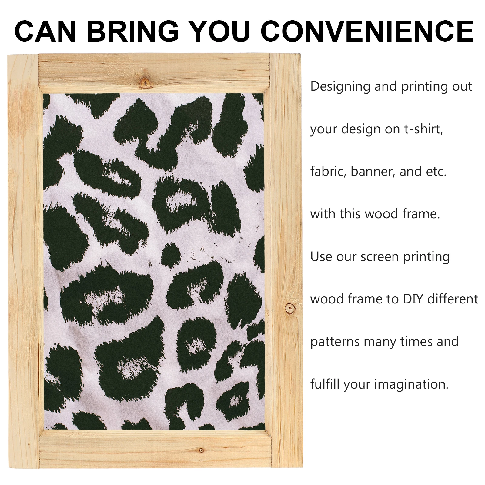 

Sturdy Wooden Reusable T-Shirt Fabric Banner Portable Convenient Household Silk Starter Kit For Wood Supplies Painting Reusable