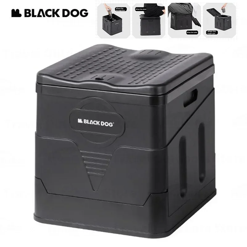 

BLACKDOG Camping Equipment Tourist Toilet Portable Travel Essentials Organizer Storage Box Folding Car Adult Wc Multifunction