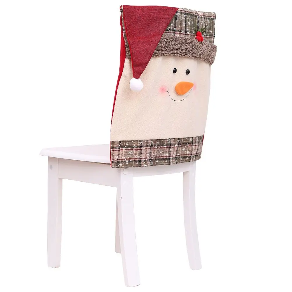 

Elk Chair Back Santa Claus Home Decoration Slipcovers Christmas Decoration Chair Covers Chair Seat Cover Kitchen Supplies