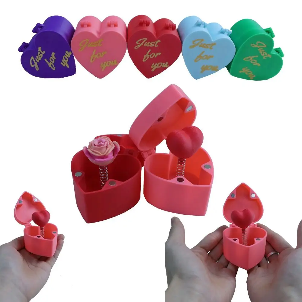 2025 Surprise Love Rose Gift Box Creative Unique Valentine's Day Gift 3D Printed Prank Toy Offices Desk Home Decor