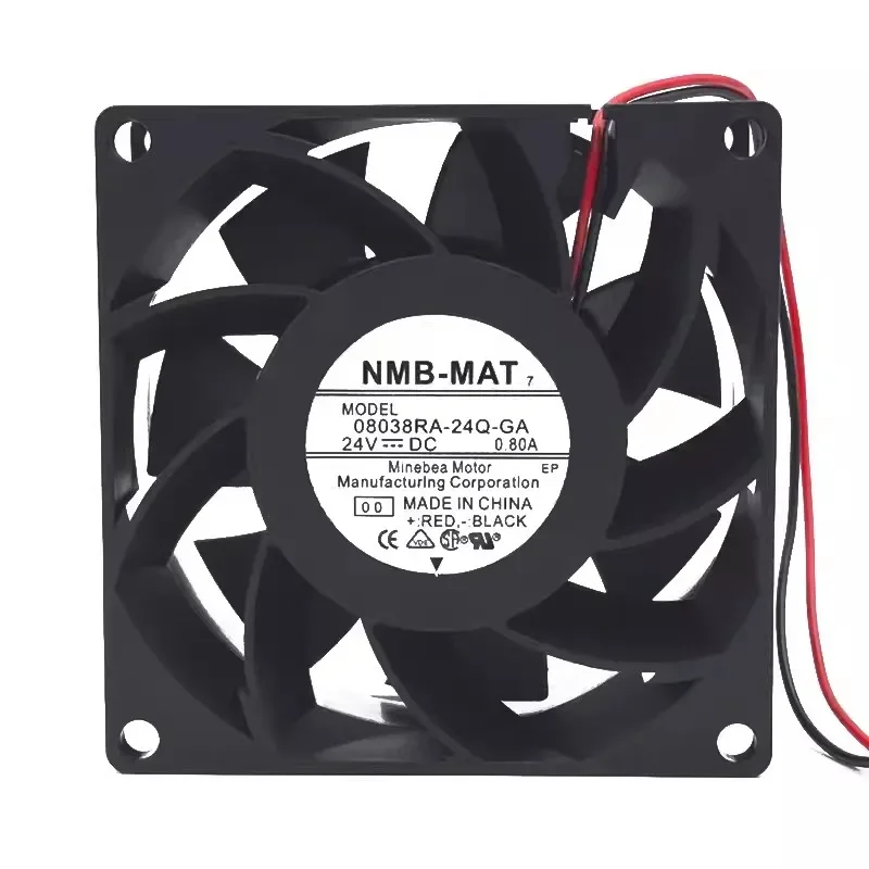 New Fan for NMB 08038RA-24Q-GA 24V 0.80A 8038 8CM Inverter Cooling Fan 80*80*38mm