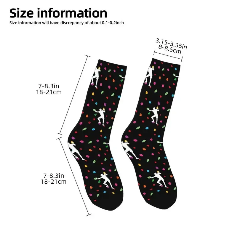 Y2K Cute Bouldering Climbers Rock Climbing Wall Women Men Warm 3D Printed Boulderer Gift Sports Football Socks