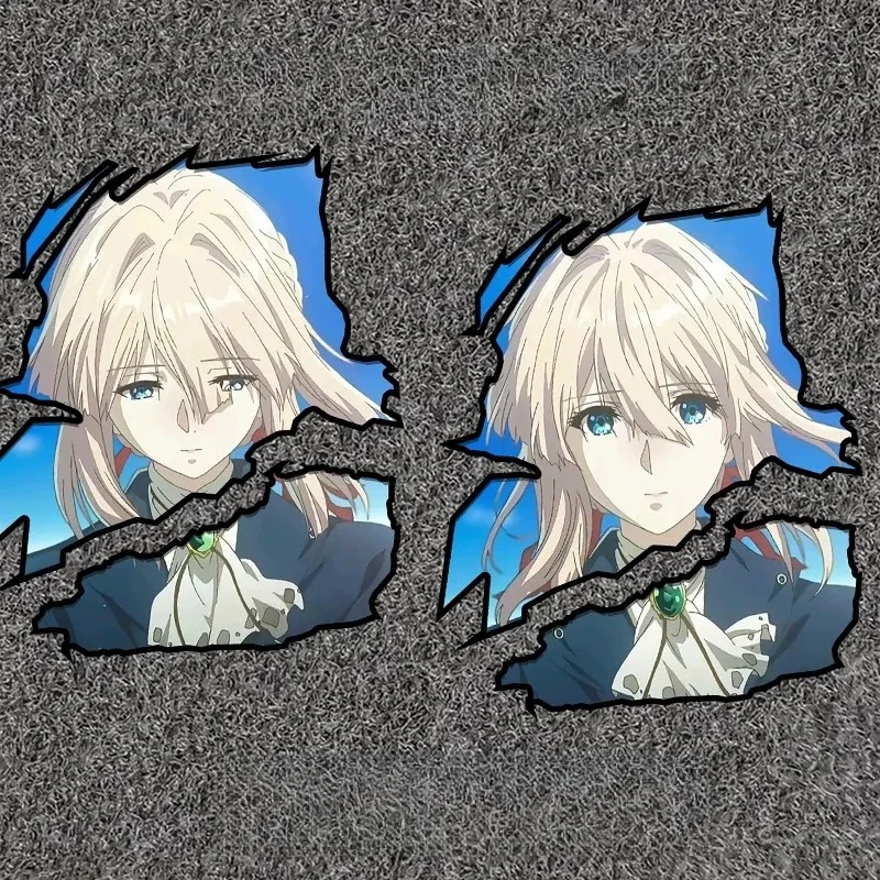 Violet Evergarden Anime Decal Scratch Resistant Waterproof Vinyl Sticker for Car Motorcycle Window Body Decor