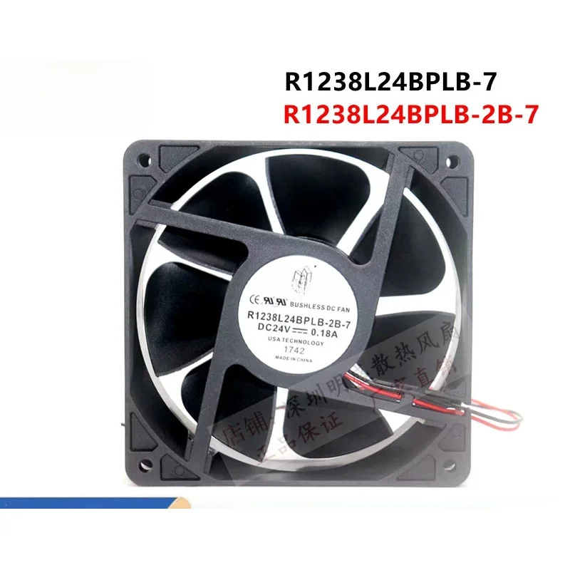 

C FOR 1PCS MiSUMi R1238L24BPLB-2 wbr/ B-7 DC24V 0.18A 12CM 2-wire cooling fan