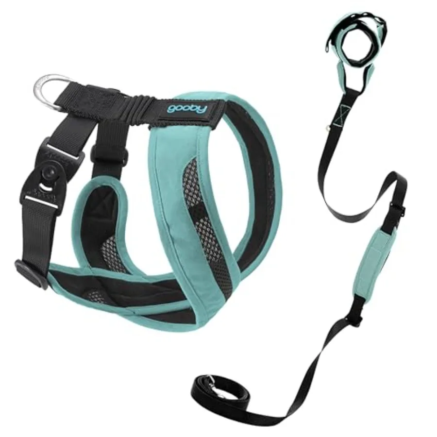 

Comfort X One Harness and Wristband Surfer Leash with Traffic Handle Set-Seattle Blue 2X-Large 6 FT-Escape Free and Choke Free