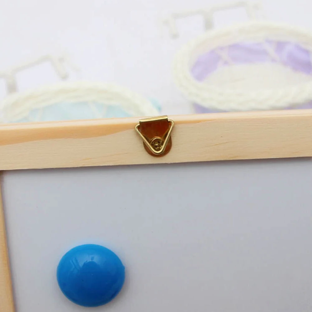 

Magnetic Writing Board Double-Sided Drawing Easel Educational Kids Wooden Stand Blackboard Message Board for Boys Girls