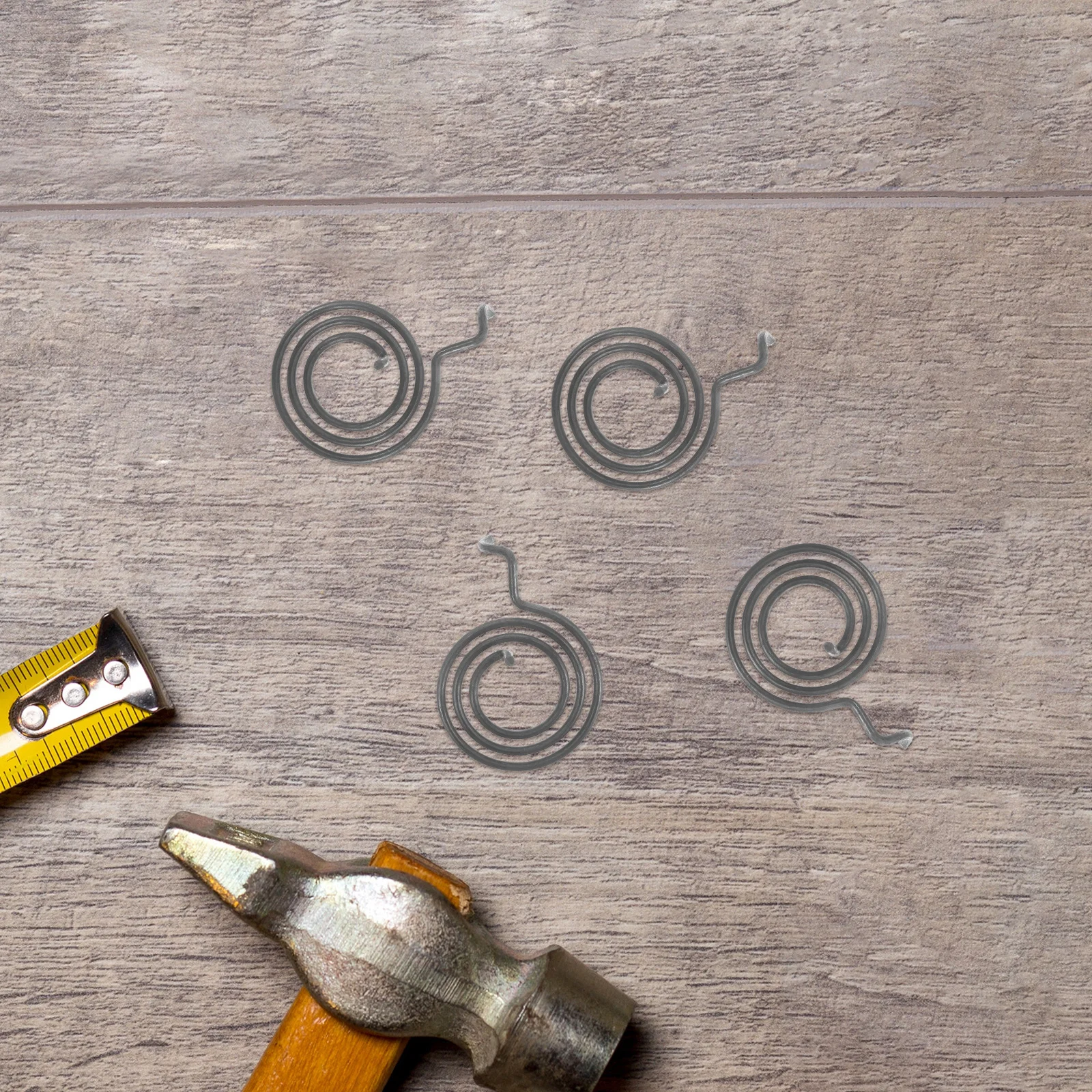 

4Pcs Rebar Wrench Springs Iron Spiral Replacement for Straight Thread Coupler Tool Construction Hardware Repair Kit