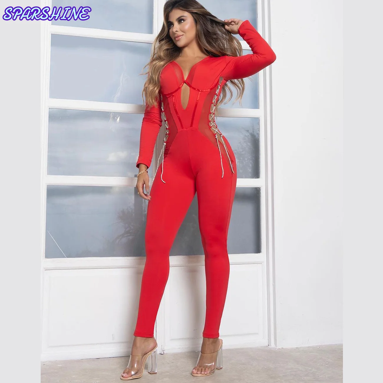 Ladies Sexy Backless Tight Jumpsuits Women Long Sleeve Outwear Clothes Slimming Sportswear 2025 Stylish Hip-Lifting Bodysuits