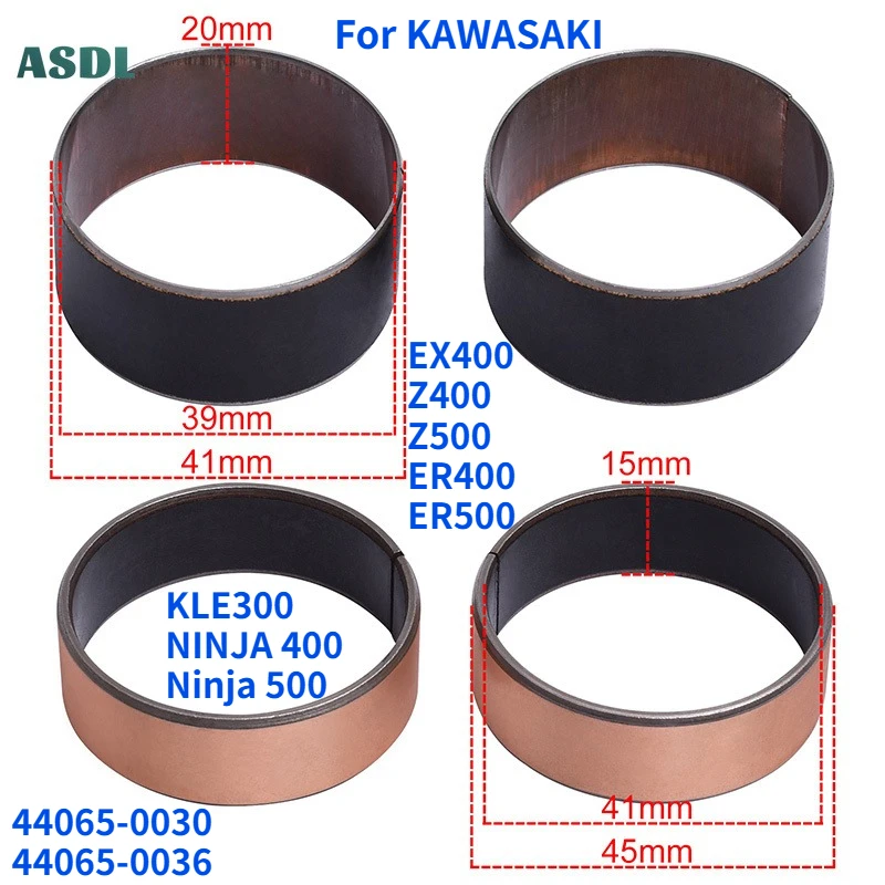 41mm Front Fork Bushing Shock Absorber External Guide Rails for KAWASAKI Ninja 400 500 EX400 Z400 Z500 ER400 ER500 KLE300 17-24