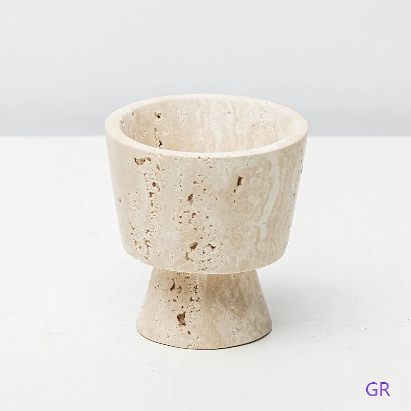 Luxury Marble Wabi-Sabi Aromatherapy Candle Holder Bedroom Dining Showroom
