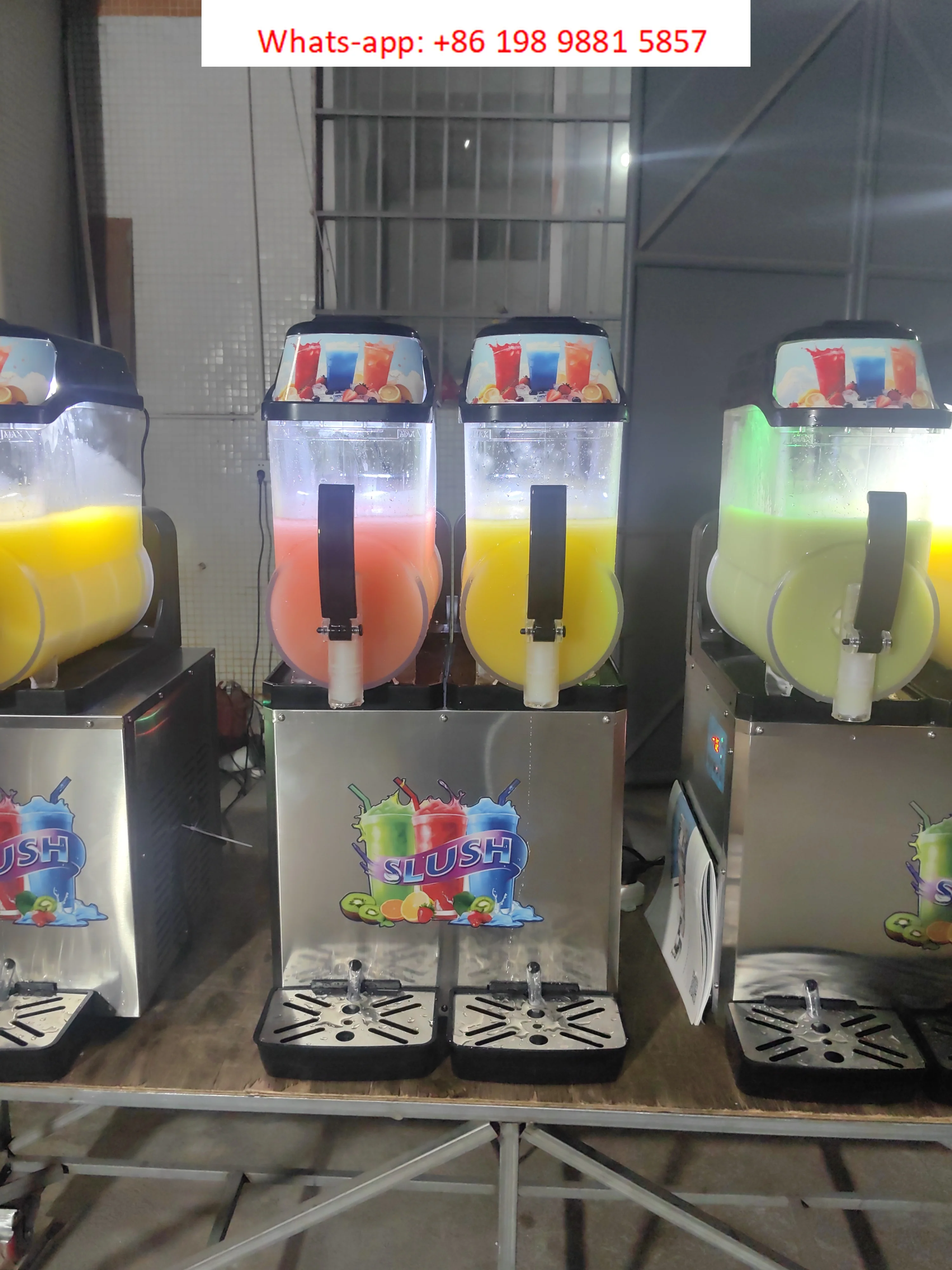 

EJIN Commercial Frozen Drink Slushy Making Machine 12L Single Tank Snow Melting Machine Ice Snow Machine
