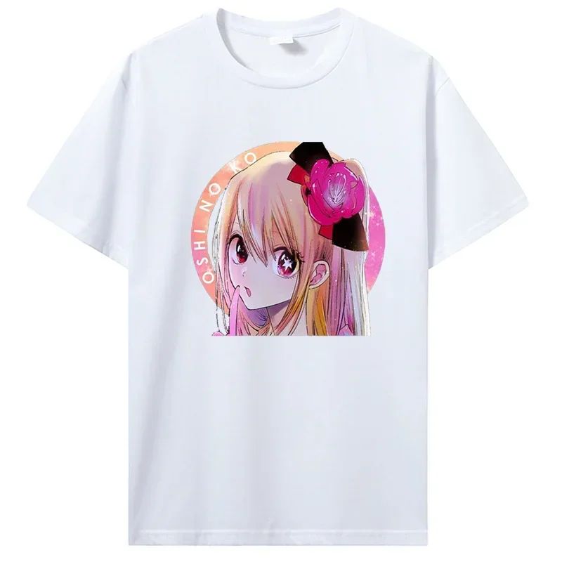 Oshi No Ko-Camiseta de Anime para mujer, camiseta de manga corta Kawaii, ropa informal Harajuku, Top y2k