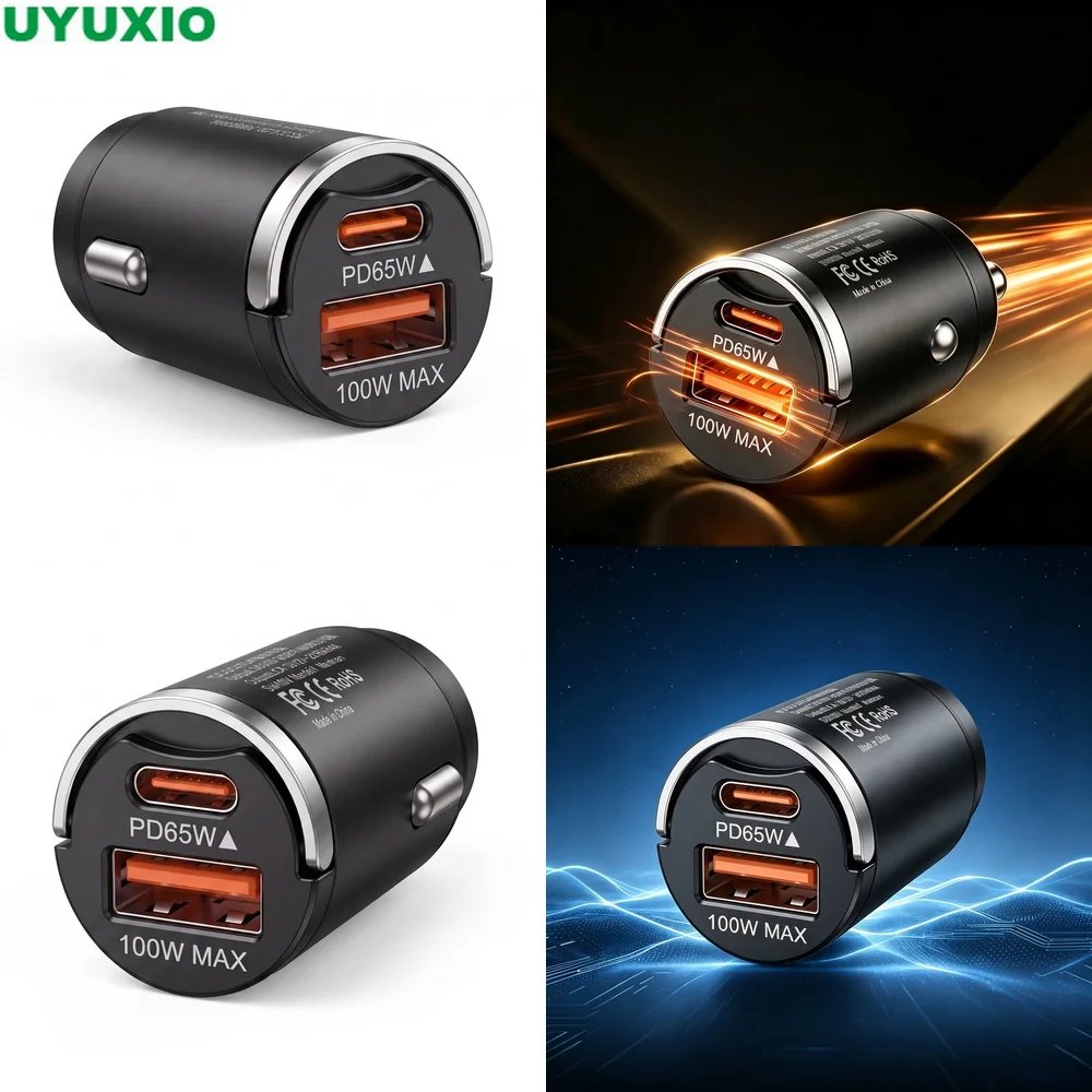 carregador-de-carro-de-baixo-perfil-165w-em-liga-de-zinco-com-design-embutido-com-saidas-usb-c-de-65w-e-usb-a-de-100w-para-viagens-e-uso-diario