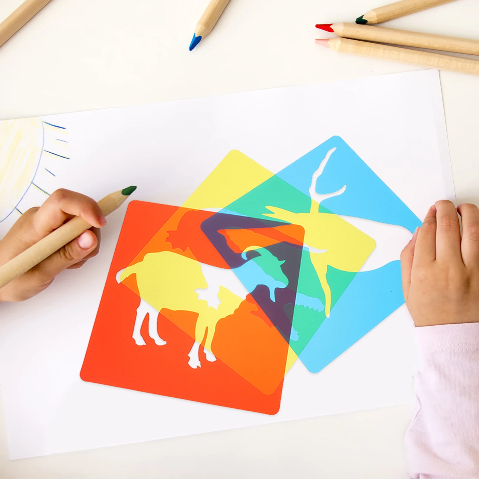 

24 Pcs Painting Template Craft Stencil Multi-use Drawing Stencils Animal Templates Multipurpose
