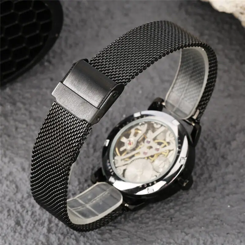 FORSINING Watch for Women Skeleton Mechanical Hand Winding Roman Numerals Watch