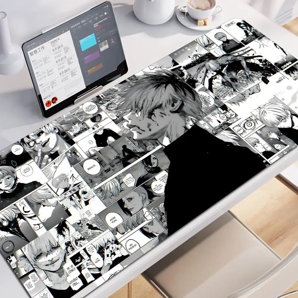 

Large Tokyo Ghoul Home Office Computer Keyboard Mouse Pad PC Gaming Desk Mat 900X400 Big TablePad Cushion XXL Anime Accessories