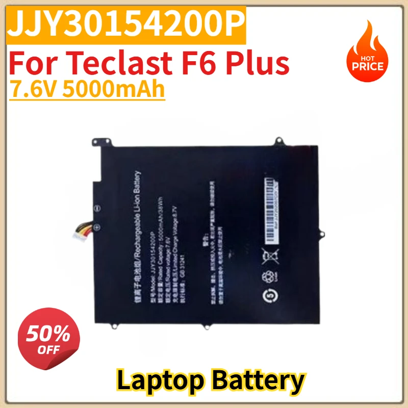 High Quality JJY30154200P Laptop Battery 7.6V 5000mAh For Teclast F6 Plus Brand New Replacement Battery
