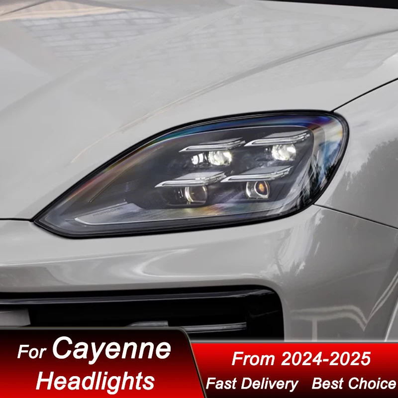 

Car Headlights For Porsche Cayenne 2024-2025 new PDLS style full LED Auto Headlamp Assembly Projector Lens Accessories Kit