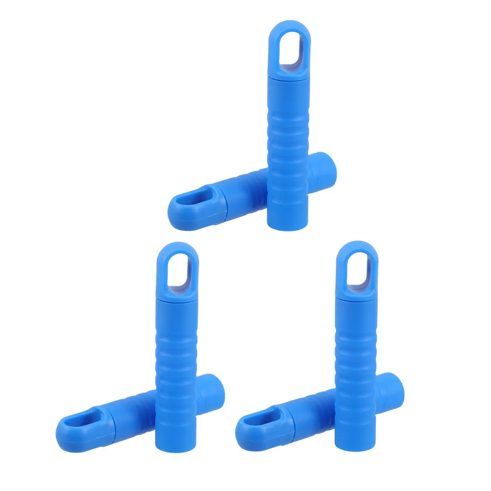 6Pcs Mop Rod End Cover Sturdy Plastic Anti-Slip Handle Sleeve with Storage Hanging Hole for Kitchen Bathroom Cleaning Tools 25Mm