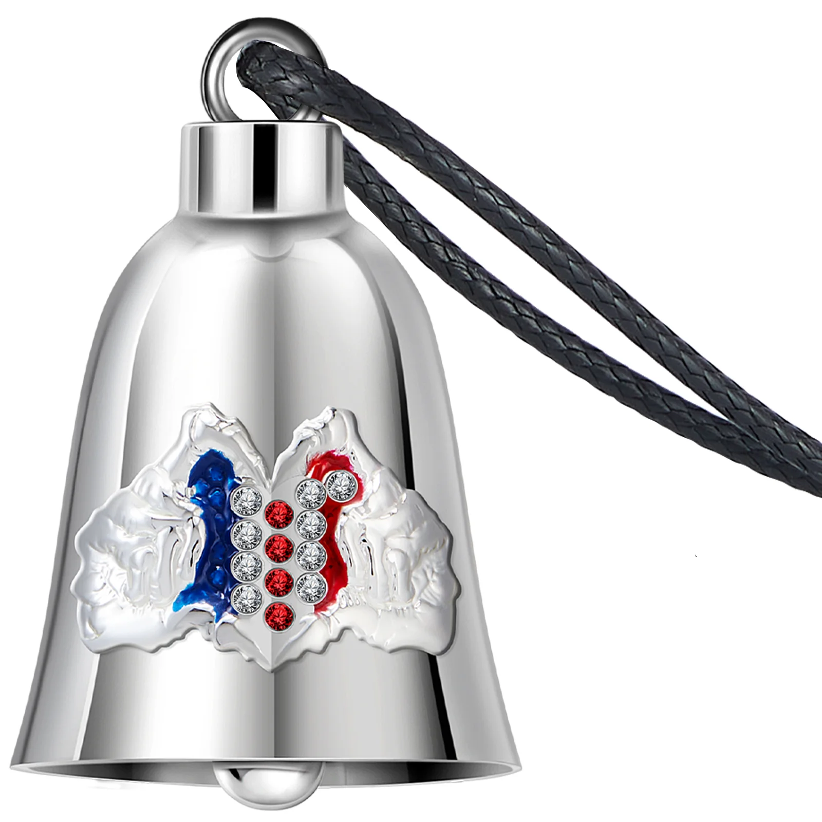 

Кристаллические руки ангела-хранителя для мотоцикла, колокольчик для байкеров, мужчин и женщин, аксессуары для езды, отпугивающий злых духов