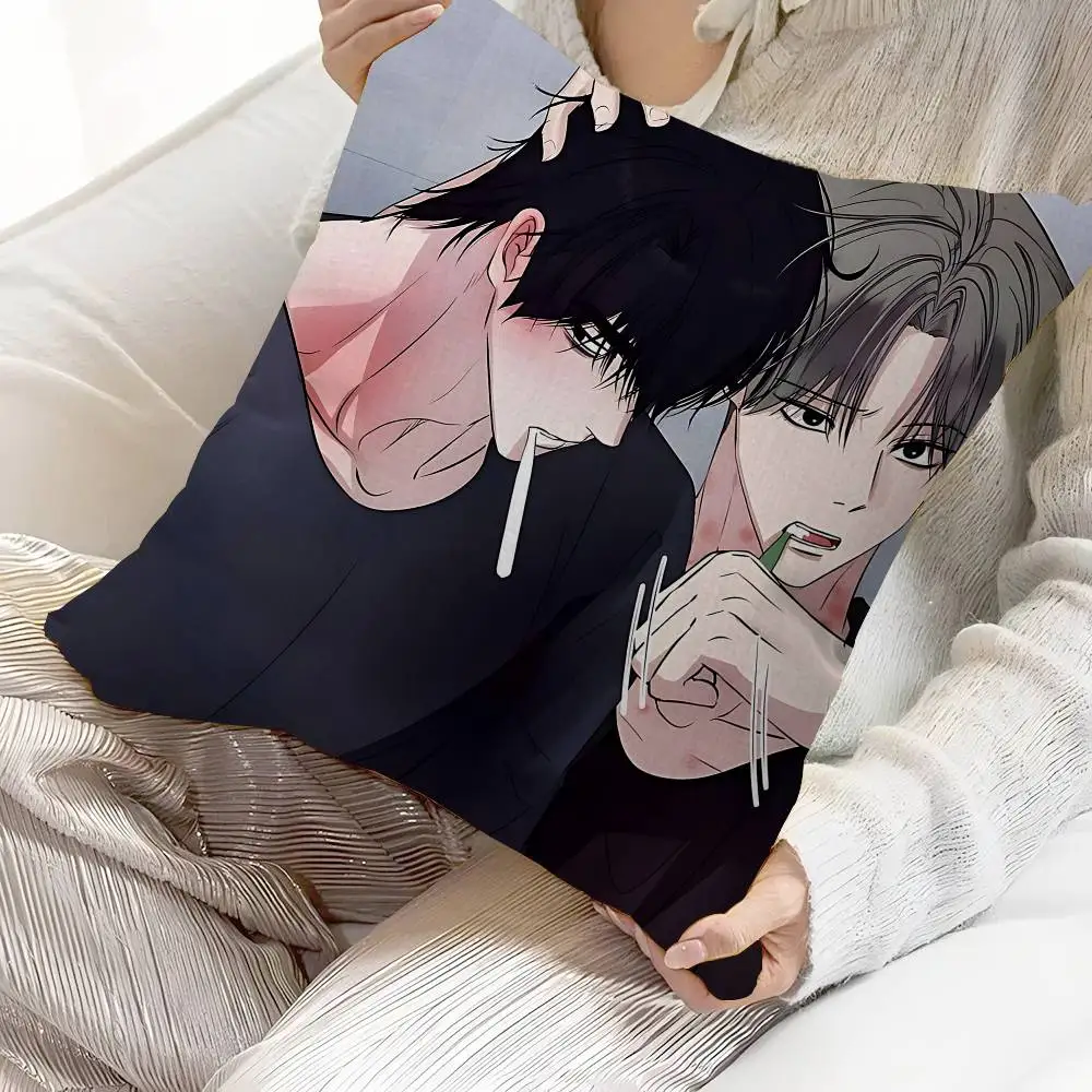 unsleep bl Anime Office Cushion Pillowcase Car Cushion Cover45X45CM Lumbar Pillowcase Sofa Pillowcover