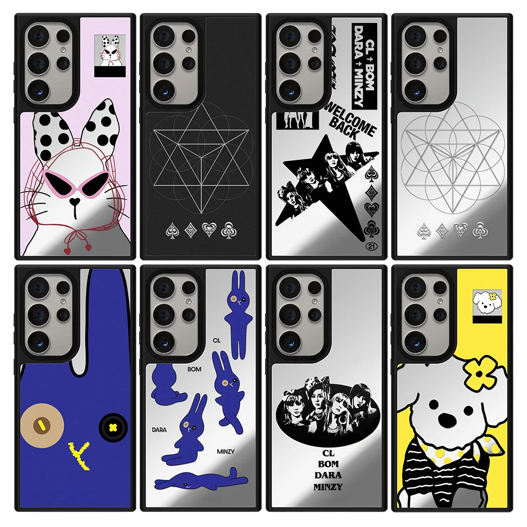 

606046 Mirror Surface Magnetic Phone Cover for Samsung Galaxy S23 S24 S25 S26 Ultra S26+ Plus Case