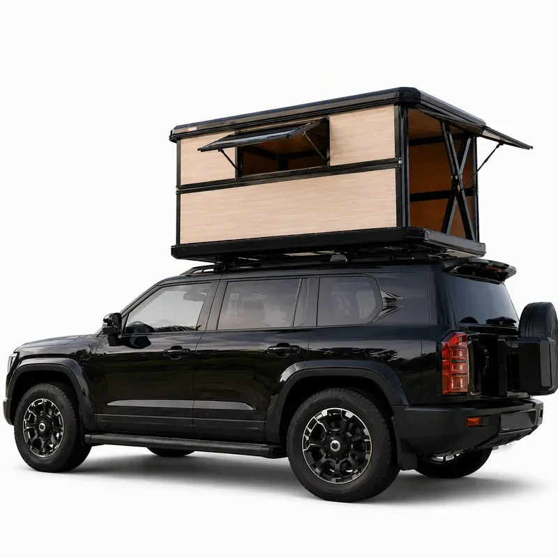 for Customized Hard Shell Aluminum Honeycomb Remote Control Electric Lifting Zenith Tent 4 Season Waterproof Thermal