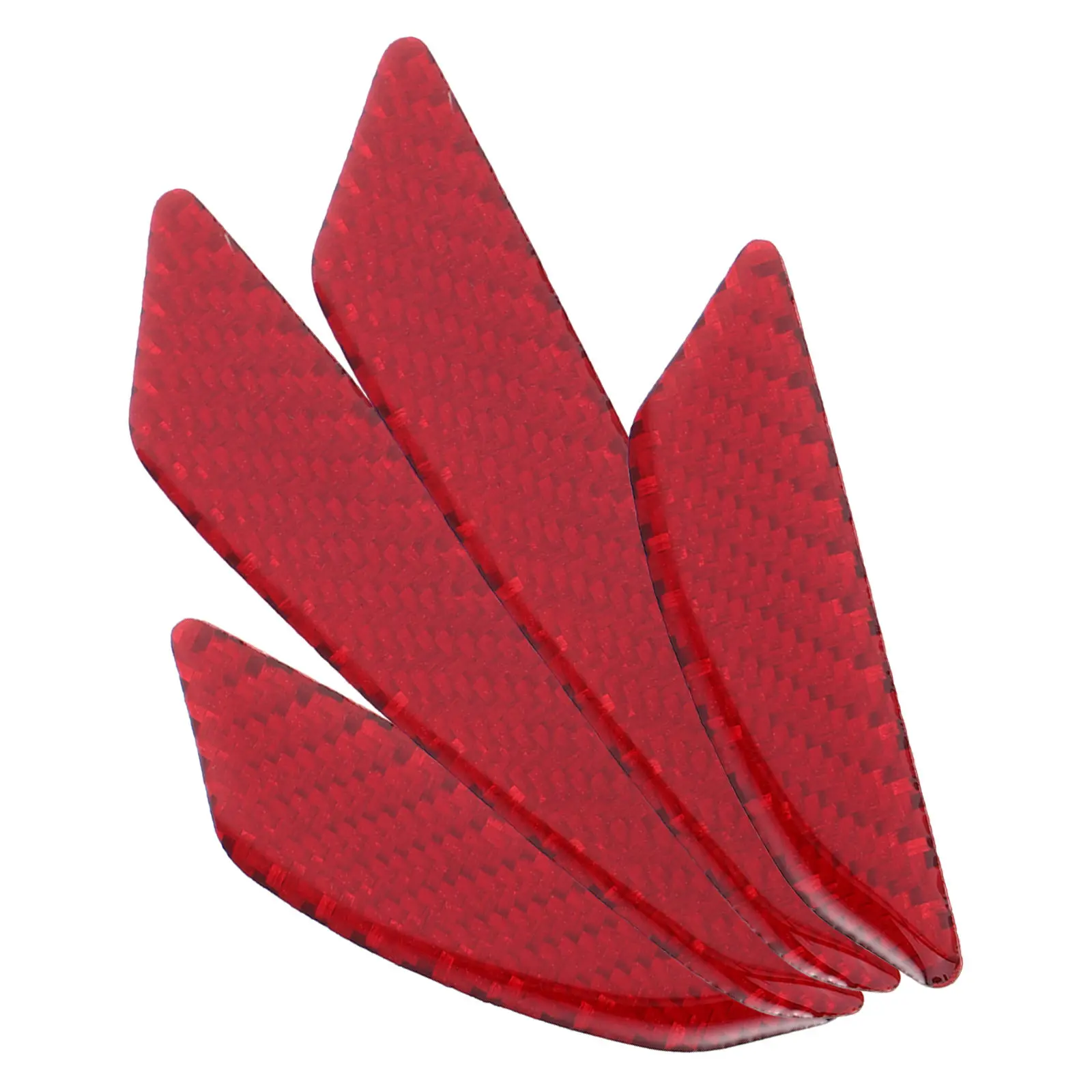 Car Door Edge Protector Strips 4 Pack Carbon Fiber Look Anti Collision Guards for Halloween Christmas Decor