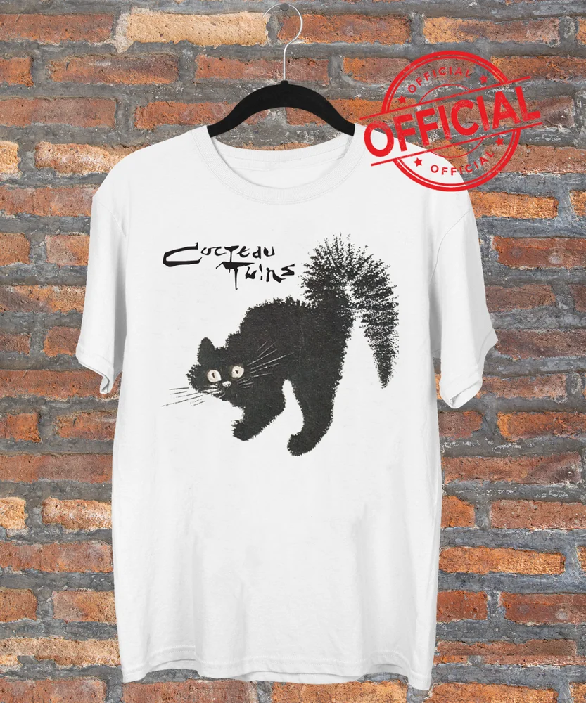 

Rare Cocteau Twins Funny Cat Gift For Fan White S-2345XL Unisex T-shirt