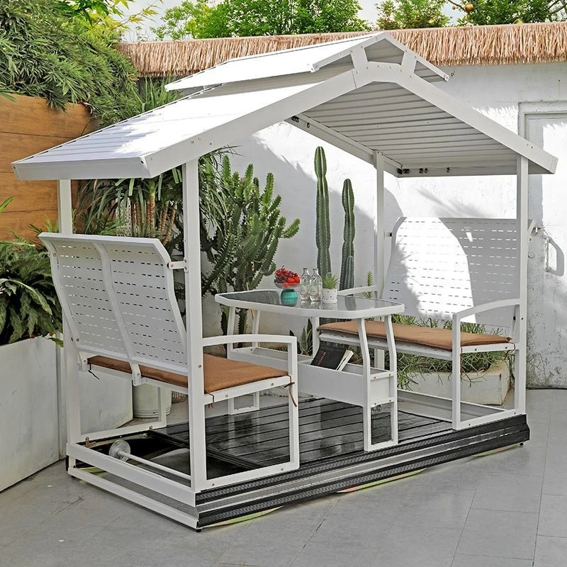 Outdoor four power rocking chair courtyard Internet celebrity autumn thousand chairs outdoor slide leisure