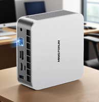 MINISFORUM 2025 AI X1 Mini PC AMD Ryzen AI 9 HX 370 R7 255 OCuLink 2*USB4 Built-in Dual Speaker Gaming Desktop Computer WiFi7