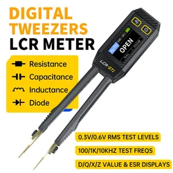 FNIRSI LCR-ST1 Mini pinzette digitali portatili LCR SMD ESR Tester multimetro resistenza capacità induttanza strumenti di prova del diodo