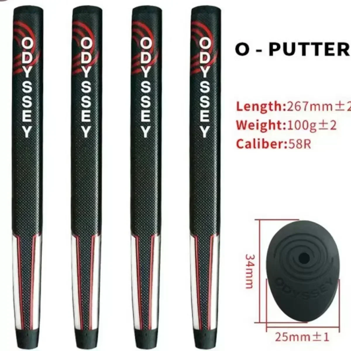 Golf Putter Grip Non-slip Lightweight Golf Grip Enhances FeelWear-resistant Rubber Woods Universal Grip Golf High Quality Grip