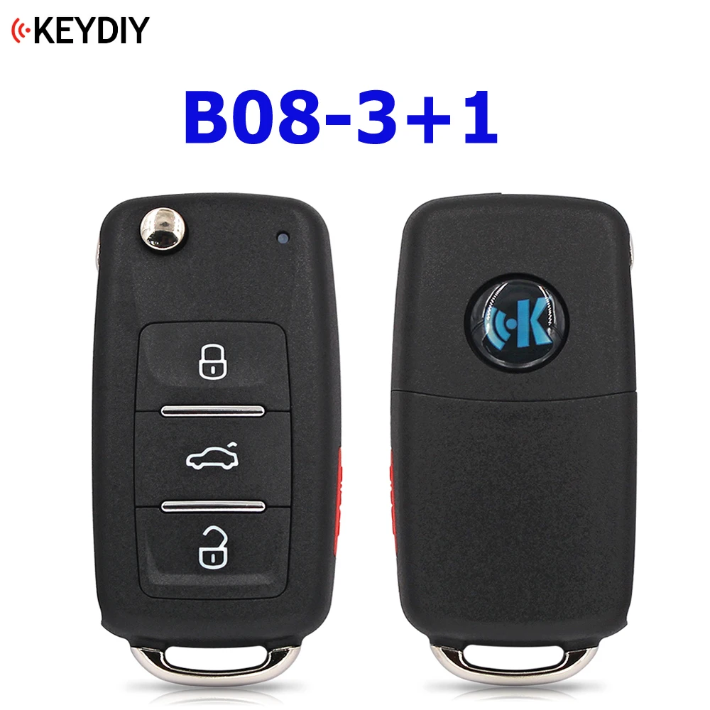 KEYDIY B08-3 B08-4 B08-3+1 Original 3/4 Buttons Universal Remote Control Key B-Series for KD900 KD MINI,URG200 ,KD-X2