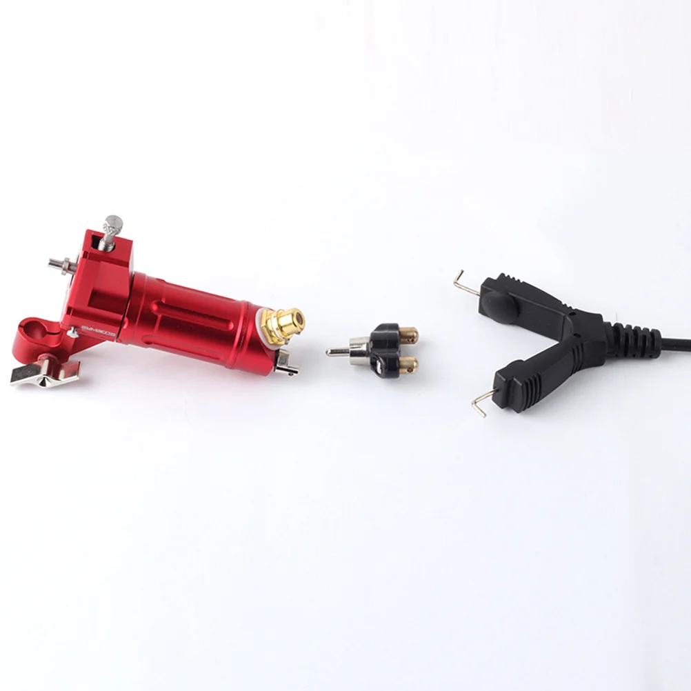 

Tattoo Clip Cord Conversion Head Alloy To Common Interface Adapter For Power Supply Machine Black Tattoo Accessory