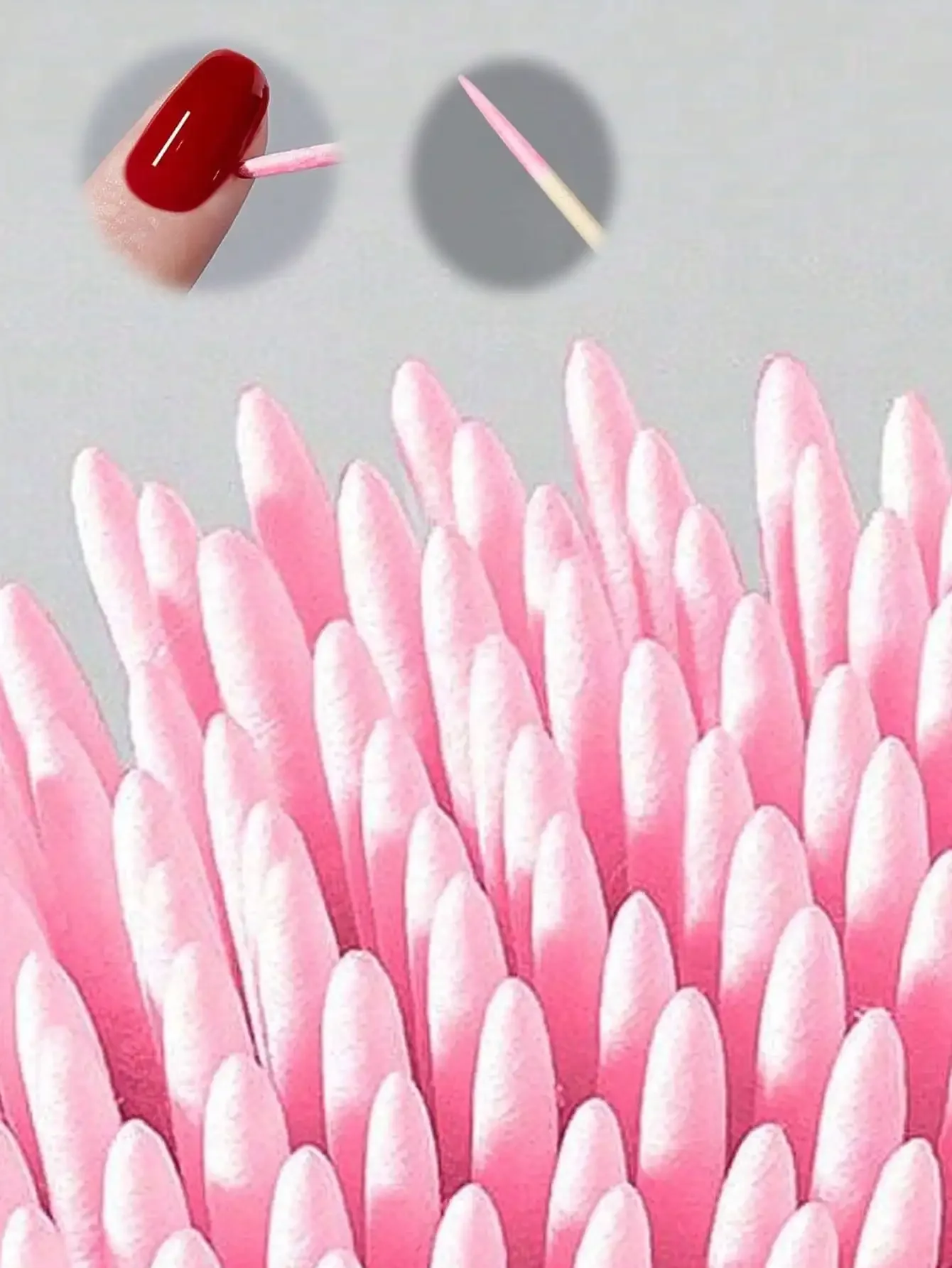 100 قطعة مسحات قطنية برأسين، لأدوات مكياج تجميل الحواجب الوشمية للمسح، مزيل الوشم لمسح طلاء الأظافر