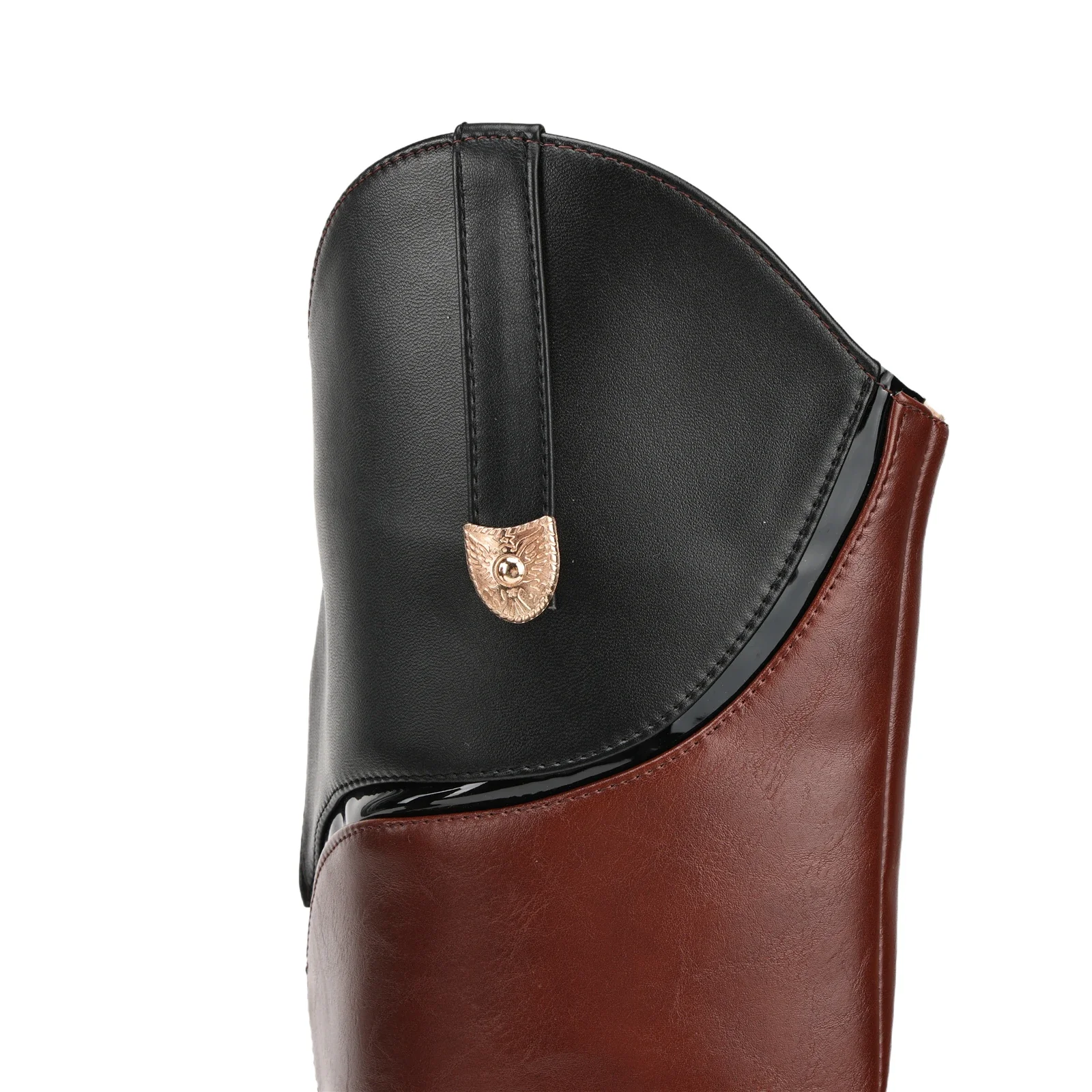 Mittelalterliche Piratenstiefel, spitzer Zehenbereich, dicker Absatz, Reißverschluss, Ritter-Pferdestiefel, kniehohe Cosplay-Schuhe für Erwachsene, Halloween-Kostüm-Schuhe