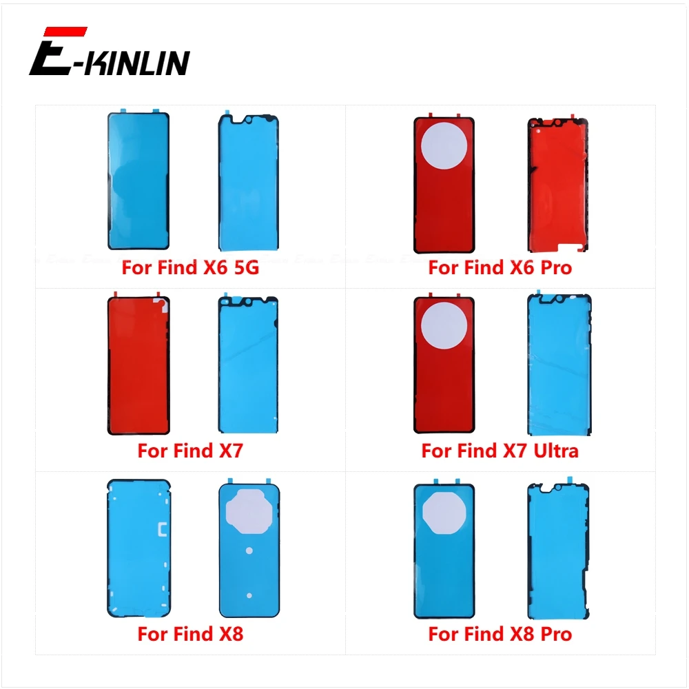 LCD Display Screen Back Battery Cover Rear Sticker Adhesive Glue Tape For OPPO Find X6 X7 Ultra X8 Pro 5G