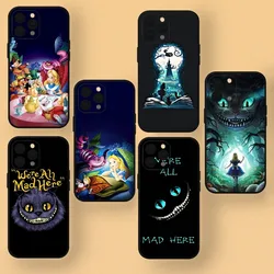 Alice nel Paese delle Meraviglie Cheshire gatto Disney Cassa Del Telefono Per iPhone Mini 11 12 13 14 15 Pro XS Max X Plus SE XR Shell