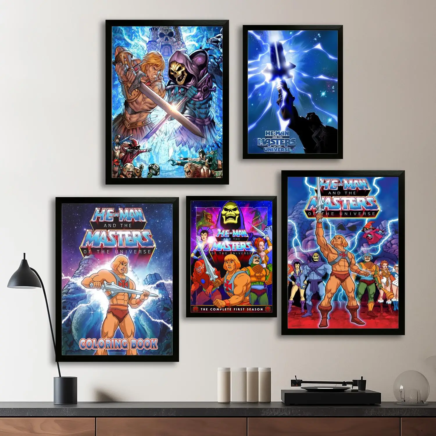 He-Man and the Masters Canvas Art Poster and Wall Art, Picture Print, Modern Family, Bedroom Decor, Posters,Decorative painting