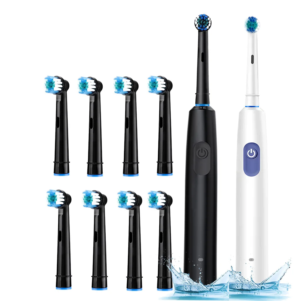 

5 режимов электрическая зубная щетка 8 сменных насадок для зубных щеток для взрослых ультразвуковая чистка зубов USB зарядка водонепроницаемый очиститель