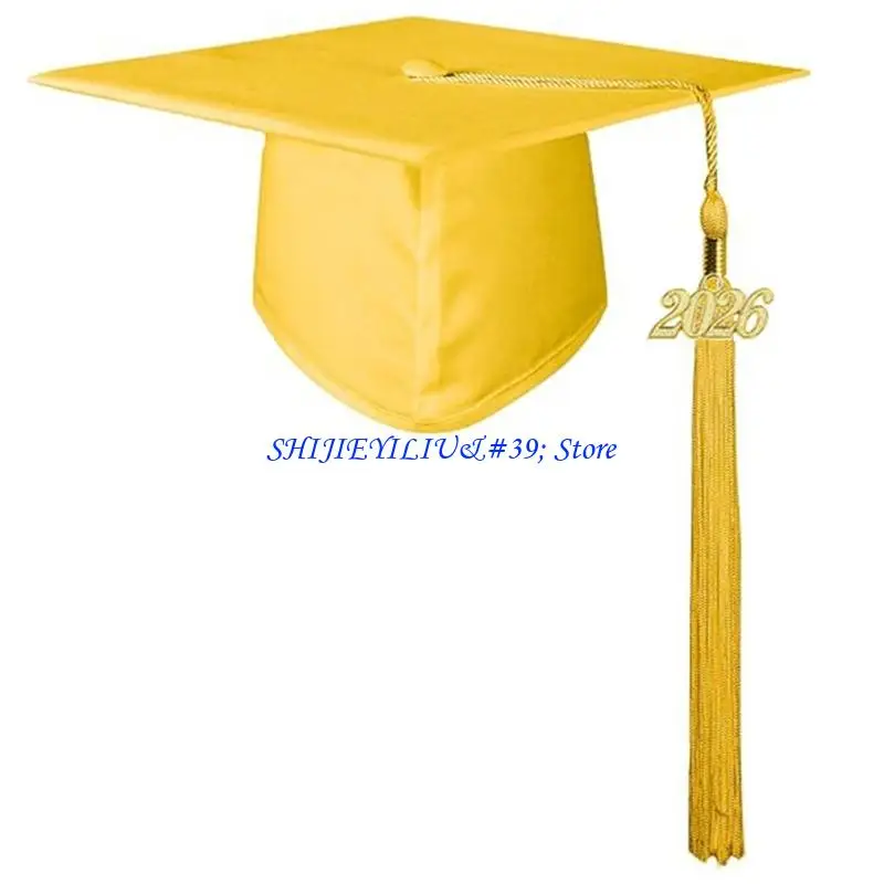 E21F Adult Ceremony Graduation Hat 2026 Comfortable Breathable Lightweight Cloth